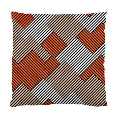 Abstract Pattern Line Art Design Decoration Standard Cushion Case (one Side) by Ravend