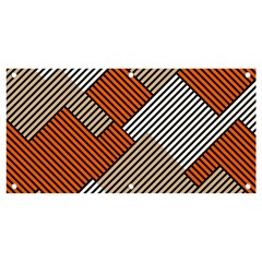 Abstract Pattern Line Art Design Decoration Banner And Sign 4  X 2  by Ravend