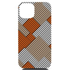 Abstract Pattern Line Art Design Decoration Iphone 14 Black Uv Print Case by Ravend