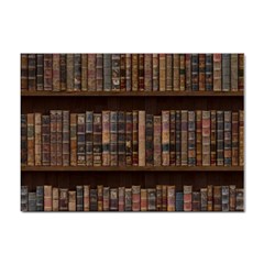 Old Bookshelf Orderly Antique Books Sticker A4 (100 Pack) by Ravend