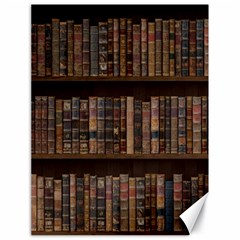 Old Bookshelf Orderly Antique Books Canvas 18  X 24  by Ravend