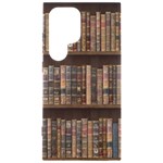 Old Bookshelf Orderly Antique Books Samsung Galaxy S24 Ultra 6.9 Inch Black TPU UV Case Front