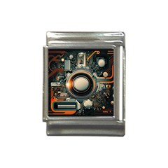 Technology Robot Internet Processor Italian Charm (13mm)