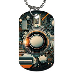 Technology Robot Internet Processor Dog Tag (one Side)