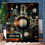 Technology Robot Internet Processor Shower Curtain 60  x 72  (Medium)  60 x72  Curtain