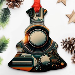 Technology Robot Internet Processor Christmas Tree Ornament (two Sides)