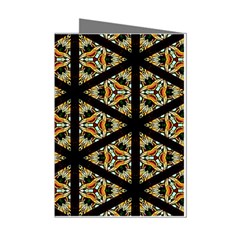 Pattern Stained Glass Triangles Mini Greeting Cards (pkg Of 8)