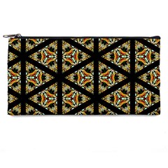 Pattern Stained Glass Triangles Pencil Case