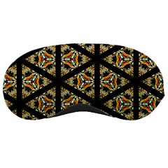 Pattern Stained Glass Triangles Sleep Mask