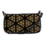 Pattern Stained Glass Triangles Shoulder Clutch Bag Front