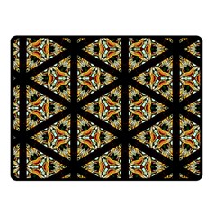 Pattern Stained Glass Triangles Fleece Blanket (small)