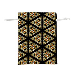 Pattern Stained Glass Triangles Lightweight Drawstring Pouch (m)