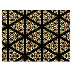 Pattern Stained Glass Triangles Premium Plush Fleece Blanket (extra Small)