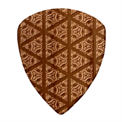 Pattern Stained Glass Triangles Wood Guitar Pick (set Of 10)