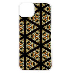 Pattern Stained Glass Triangles Iphone 15 Tpu Uv Print Case by HermanTelo