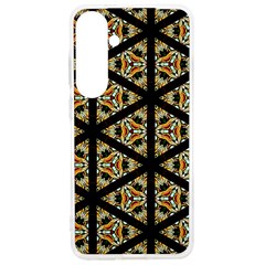 Pattern Stained Glass Triangles Samsung Galaxy S24 Ultra 6 9 Inch Tpu Uv Case by HermanTelo