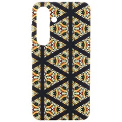 Pattern Stained Glass Triangles Samsung Galaxy S24 6 2 Inch Black Tpu Uv Case