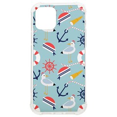 Nautical Marine Symbols Seamless Pattern Iphone 12/12 Pro Tpu Uv Print Case by Hannah976