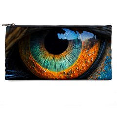 Eye Bird Feathers Vibrant Pencil Case by Hannah976