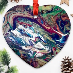 Abstract Strata Iv Ornament (heart)