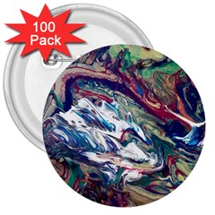 Abstract Strata Iv 3  Buttons (100 Pack) 