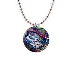 Abstract Strata Iv 1  Button Necklace