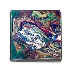 Abstract Strata Iv Memory Card Reader (square 5 Slot) by kaleidomarblingart