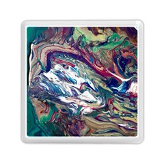 Abstract Strata Iv Memory Card Reader (square) by kaleidomarblingart