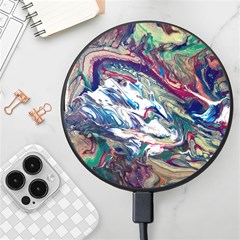 Abstract Strata Iv Wireless Fast Charger(black) by kaleidomarblingart