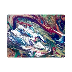 Abstract Strata Iv Premium Plush Fleece Blanket (mini) by kaleidomarblingart