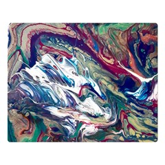 Abstract Strata Iv Premium Plush Fleece Blanket (large) by kaleidomarblingart