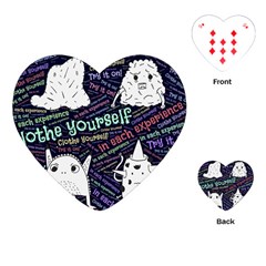 Experience Feeling Clothing Self Playing Cards Single Design (heart)