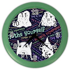 Experience Feeling Clothing Self Color Wall Clock by Paksenen