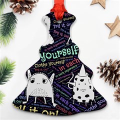 Experience Feeling Clothing Self Christmas Tree Ornament (two Sides)