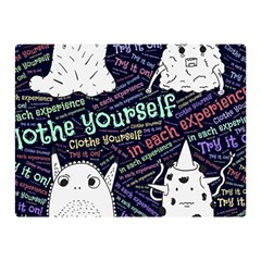 Experience Feeling Clothing Self Two Sides Premium Plush Fleece Blanket (mini) by Paksenen