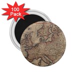 Old Vintage Classic Map Of Europe 2.25  Magnets (100 pack)  Front