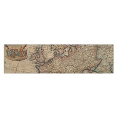 Old Vintage Classic Map Of Europe Oblong Satin Scarf (16  X 60 ) by Paksenen