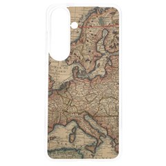 Old Vintage Classic Map Of Europe Samsung Galaxy S24 6 2 Inch Tpu Uv Case by Paksenen