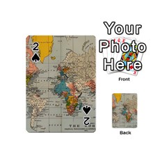 Vintage World Map Playing Cards 54 Designs (mini) by Loisa77