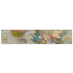 Vintage World Map Small Premium Plush Fleece Scarf