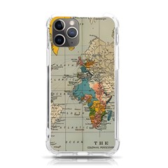 Vintage World Map Iphone 11 Pro 5 8 Inch Tpu Uv Print Case by Loisa77