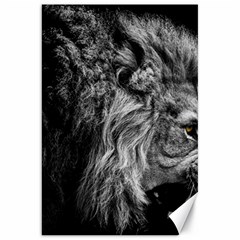 Angry Male Lion Wild Animal Canvas 20  X 30  by Loisa77