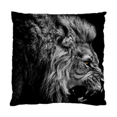 Angry Male Lion Wild Animal Standard Cushion Case (one Side) by Loisa77