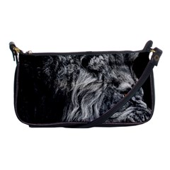 Angry Male Lion Wild Animal Shoulder Clutch Bag by Loisa77