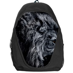 Angry Male Lion Wild Animal Backpack Bag by Loisa77