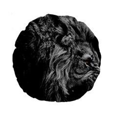 Angry Male Lion Wild Animal Standard 15  Premium Round Cushions by Loisa77