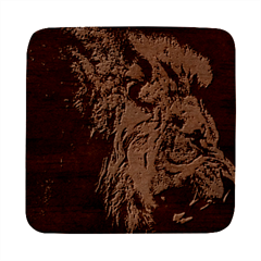 Angry Male Lion Wild Animal Square Wood Guitar Pick Holder Case And Picks Set by Loisa77