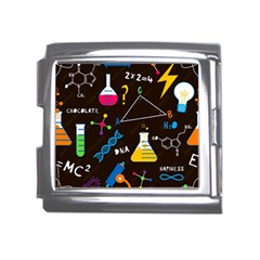 Science Lesson Flat Vector Seamless Pattern Mega Link Italian Charm (18mm)