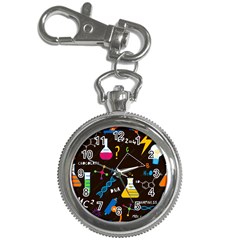 Science Lesson Flat Vector Seamless Pattern Key Chain Watches by Loisa77