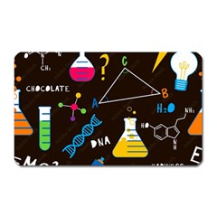 Science Lesson Flat Vector Seamless Pattern Magnet (rectangular) by Loisa77